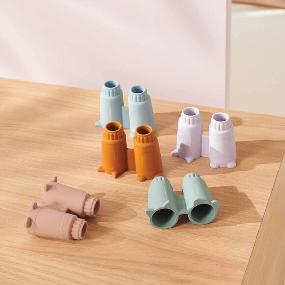 New! LIEWOOD Silicone Rikki Binoculars Mustard Pretend Play Denmark - Picture 1 of 9